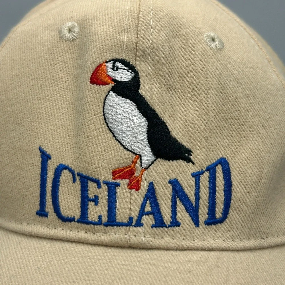 Iceland Puffin Hat Embroidered Flag Icewear Icelandic Drifta ehf Baseball Cap